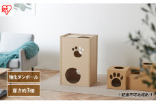 キャットタワー 低め 段ボール ねこねこタワー アイリスオーヤマ 2段 P-NT2 おしゃれ 段ボールハウス キャットハウス かわいい 猫 ネコ cat キャット キャットツリー ボックス ハニカム構造
