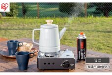 カセットコンロ 防災 カセットコンロミニ IGC-M1-H チャコール アイリスオーヤマ おしゃれ 卓上 鍋 カセットガス ミニ 防災グッズ テーブルコンロ スタイリッシュ アウトドア キャンプ 調理 災害時