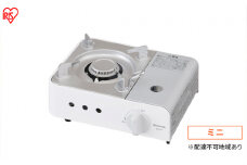 カセットコンロ 防災 カセットコンロミニ IGC-M1-W オフホワイト アイリスオーヤマ おしゃれ 卓上 鍋 カセットガス ミニ 防災グッズ テーブルコンロ スタイリッシュ アウトドア キャンプ 調理 災害時