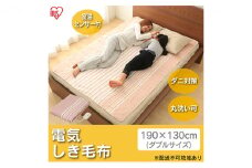 電気毛布 敷きタイプ 敷き毛布 190×130cm EHB-1913-T ブラウン アイリスオーヤマ ダニ退治 温度調節可 温度調整 温度調節 節電 寒さ対策 暖房 電気 暖房器具