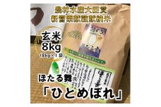 ＜新嘗祭献穀献納米・農林水産大臣賞受賞＞「ほたる舞(R)」 ひとめぼれ 玄米8kg【1206189】