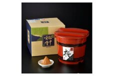 桜中味噌店　蔵出し味噌の赤樽詰め 4kg【1206237】