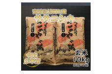 令和6年産 ササニシキ 玄米10kg(5kg×2) 宮城県村田町産【1217476】