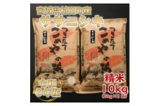 令和6年産 ササニシキ 精米10kg(5kg×2) 宮城県村田町産【1217474】