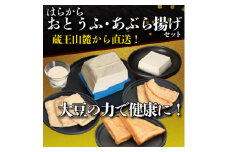 ＜蔵王山麓から出来立てを直送!＞はらからの逸品　おとうふ・あぶら揚げセット【1376064】