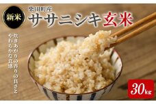 ＜先行予約！2025年10月中旬から順次発送予定＞【令和7年産 新米】ササニシキ 玄米 30kg 柴田町産 お米 おこめ 米 コメ ご飯 ごはん おにぎり お弁当 【農業組合法人葉坂希望の郷】sh106