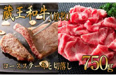 赤身がおいしい！　蔵王和牛(放牧)ロースステーキと切落し　【04324-0248】