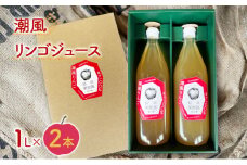 潮風りんごジュース 1L×2本 【結城果樹園】亘理町産 完熟りんご
