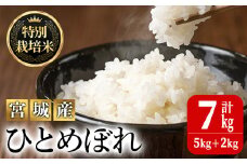＜令和5年産＞特別栽培米 ひとめぼれ 7kg お米 おこめ 米 コメ 白米 ご飯 ごはん おにぎり お弁当 有機質肥料【JA新みやぎ】ta219