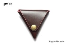 サムライクラフト 三角コインケース(小銭入れ)＜ワイン＞(95mm×80mm×厚み25mm)レザー 革 レザー製品 革製品 ルガトショルダー 本格 ギフト 名入れ 日本製 手縫い ハンドメイド シンプル ファッション 小物 Samurai Craft【株式会社Stand Field】ta275-wine