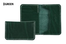 サムライクラフト カードケース(名刺入れ)＜グリーン＞(67mm×110mm×厚み14mm) レザー 革 本革 レザー製品 革製品 ルガトショルダー 本格 ギフト 名入れ 日本製 手縫い ハンドメイド ファッション 小物 Samurai Craft【株式会社Stand Field】ta286-green