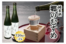 純米酒「郷のむすめ」720ml×2本｜宮城 酒蔵 地酒 日本酒 銘酒 お酒 酒 さけ 純米酒 辛口 内ヶ崎酒造店 道の駅 [0233]