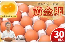 産みたて新鮮卵 30個入り ※二黄卵3個以上入り！ | 卵 たまご 玉子 鶏卵 新鮮 濃厚 生卵 赤玉たまご 目玉焼き オムレツ 健康 産地直送 ※沖縄・離島への配送不可