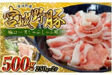 ☆農林水産大臣賞受賞☆ 涌谷町産 宮城野ポーク 豚ロース しゃぶしゃぶ用 500g (250g×2P)  | 豚肉 豚 ぶた肉 豚肉スライス 国産豚 小分け しゃぶしゃぶ 豚ロース 豚ロース肉 人気 豚肉 銘柄豚【sari005】