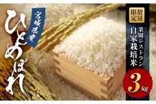 【令和6年産】数量限定 菜園レストラン「野の風」自家栽培米 ひとめぼれ3kg