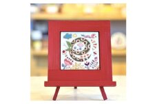 スペインタイル　干支絵タイル　10cm×10cm　木製フレーム・イーゼル付き＜巳＞【1583102】