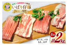 豚肉 小分け いばり仔豚 ロース バラ もも カタスライス 各500g 計2kg [エル・コルティッホ・ソーナイ 宮城県 南三陸町 30am0002] 肉 精肉 豚 ポーク お肉 詰め合わせ 食べ比べ 冷蔵