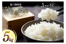 米 南三陸町産 ひとめぼれ 5kg [南三陸さんさんマルシェ 宮城県 南三陸町 30ai0072] お米 ブランド米 精米 ご飯 ごはん コメ こめ 小分け 家庭用