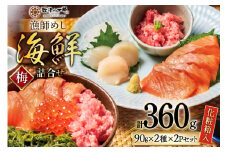 海鮮 詰め合わせ セット 〈梅〉 計4パック [橋本水産食品 宮城県 南三陸町 m304amh590023] 魚介 魚介類 魚 海鮮 海鮮丼 丼 サーモン 銀鮭 鮪 まぐろ マグロ 鮭 まぐろたたき 小分け 個包装 冷凍 三陸 ホタテ 帆立 ほたて