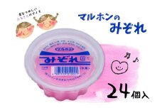 能代名物 マルホンの「みぞれ」24個 カップアイス 氷菓