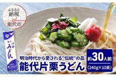 うどん 能代片栗うどん 240g(約3人前)×10束 麺 乾麺 鍋 冷たい 温かい ざるうどん 鍋の締め