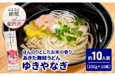 うどん あきた舞妓うどん ゆきやなぎ 100g(約1人前)×10束 麺 乾麺 鍋 冷たい 温かい ざるうどん 鍋の締め 米粉