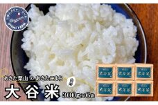 米 あきたこまち 1.8kg (300g×6袋) 令和6年産 あきた栗山 大谷米 白米 精米 こめ お米 おこめ 令和6年 単一原料米 ごはん 秋田こまち 秋田 秋田県 能代市