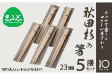 【思いやり型返礼品】秋田杉の箸 50P6405