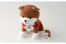 ハチ公ぬいぐるみ＆ストラップセット 85P7303　/ バースデー プレゼント クリスマス 東北 秋田 ギフト プレゼント 贈り物 母の日 父の日 敬老の日 誕生日 記念日