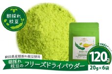 朝採れ枝豆のフリーズドライパウダー120ｇ（20ｇ×6袋） 50P5706