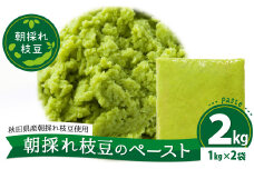 朝採れ枝豆のペースト2kg（1kg×2袋） 135P5701