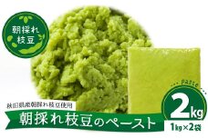 朝採れ枝豆のペースト2kg（1kg×2袋） 135P5701
