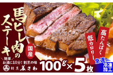 【焼成済み湯せんするだけ！】馬ヒレ肉のステーキ100ｇ×5枚 235P2904