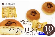 ハチの足あと１０個入 40P5612　/ 東北 秋田 大館 大館市 菓子 和菓子 ギフト プレゼント 贈り物 母の日 父の日 敬老の日 誕生日 記念日 お祝い 創作和菓子 ハチ公