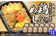 駅弁味の陣2023総合評価第1位！花善の冷凍駅弁　鶏めし12個セット160P2801