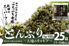 とんぶり大地のキャビア　生　25袋　 100P3207