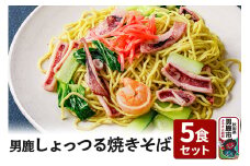 男鹿しょっつる焼きそば 5食セット CAS冷凍 電子レンジであたためるだけ 惣菜 冷凍焼きそば
