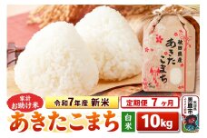 《定期便7ヶ月》令和7年産 新米 【白米】家計お助け米 あきたこまち 10kg（5kg×2袋）