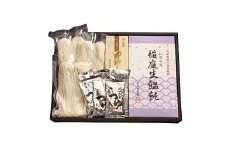 稲庭生うどん比内地鶏つゆ付セット【(株)稲庭古城堂】[B2-1301]
