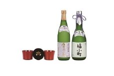湯沢の最高級酒2本・川連塗特製ぐいのみ3入セット【宇津和】[D9-5001]