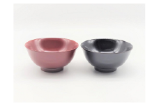 川連漆器 羽反飯椀 ペア【佐藤豊八商店】[H5802]