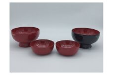 うどん椀と小鉢セット【丸利漆工所】[D5-5701]