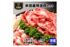 秋田産特選肉セット【肉の高長】[C1601]