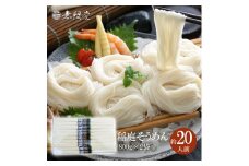 稲庭そうめんチャック袋入800g×2袋(約20人前)【(株)無限堂】[B2-12901]