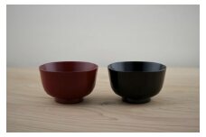 川連漆器 夫婦小町椀【寿次郎漆工芸】[H6002]