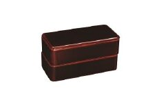 川連漆器 2段弁当箱【寿次郎漆工芸】[I6002]