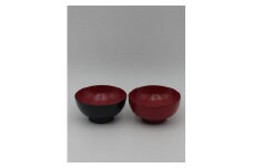 川連漆器 4寸夫婦汁椀【(株)阿部健吉商店】[B5-5302]