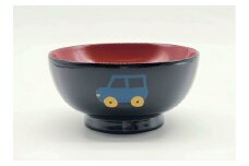 川連漆器 子供椀 くるま【佐藤豊八商店】[M5801]