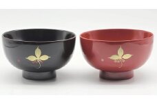 川連漆器 夫婦椀 やぶこうじ【佐藤豊八商店】[H5804]