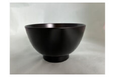 川連漆器 大椀(黒)【漆工房 攝津】[C6-6301]